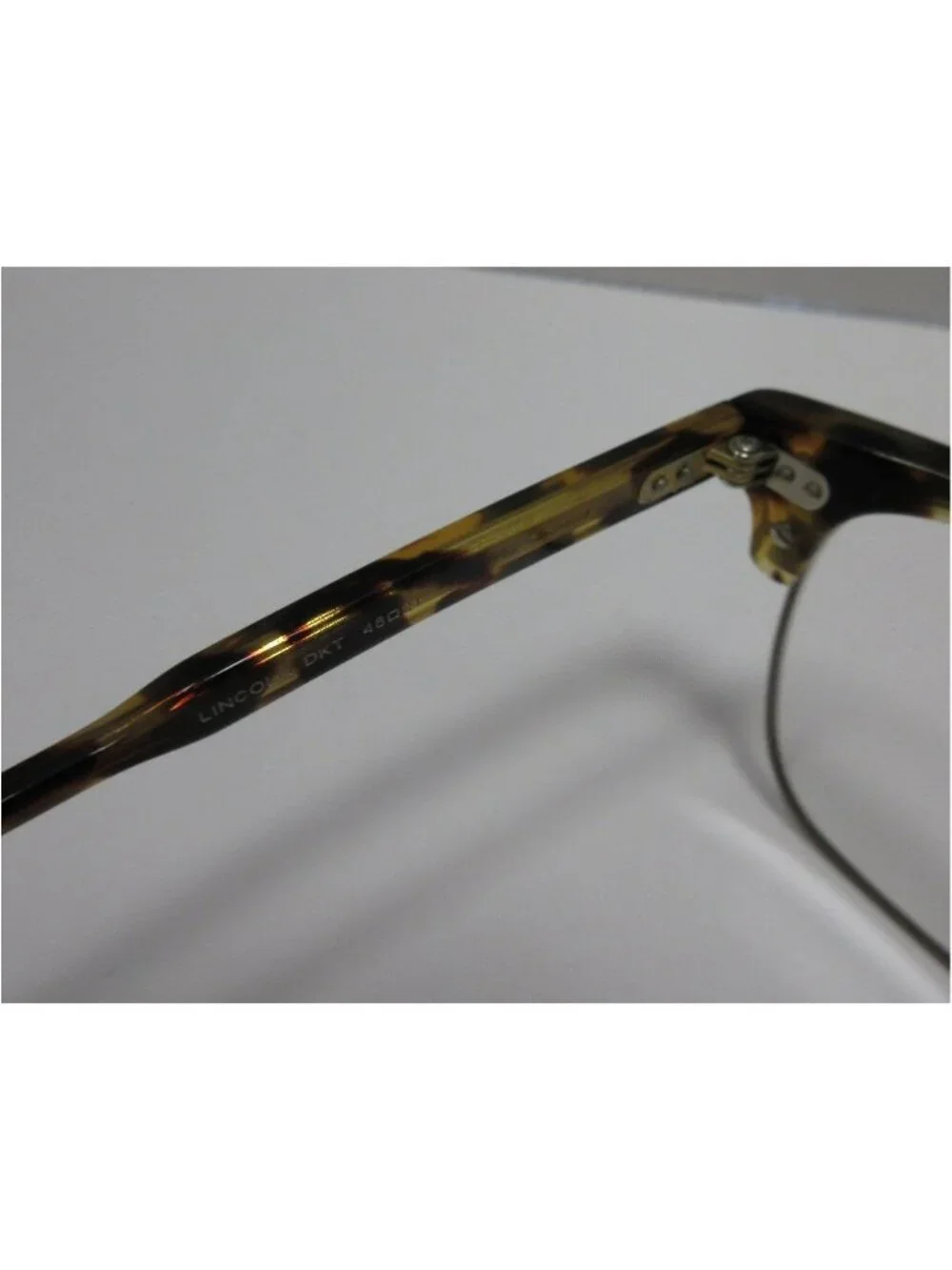 Garrett Leight Eyeglasses Silver Lincoln Optical DKT 48-21 NEW